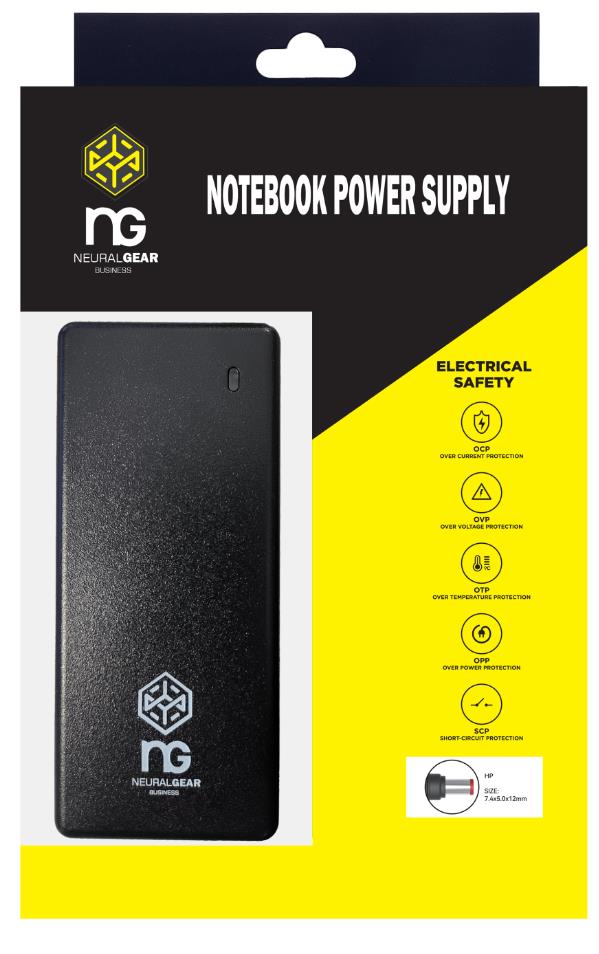 1529 NG ΤΡΟΦΟΔΟΤΙΚΟ ΓΙΑ HP 19V, 4.74A, TIP SIZE: 7.4x5.0x12mm WITH PIN ΜΕ ΚΑΛΩΔΙΟ ΤΡΟΦΟΔΟΣΙΑΣ