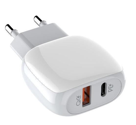 LDNIO A2313C ΦΟΡΤΙΣΤΗΣ QC3.0 + PD 18W ΜΕ ΚΑΛΩΔΙΟ LIGHTNING 1M