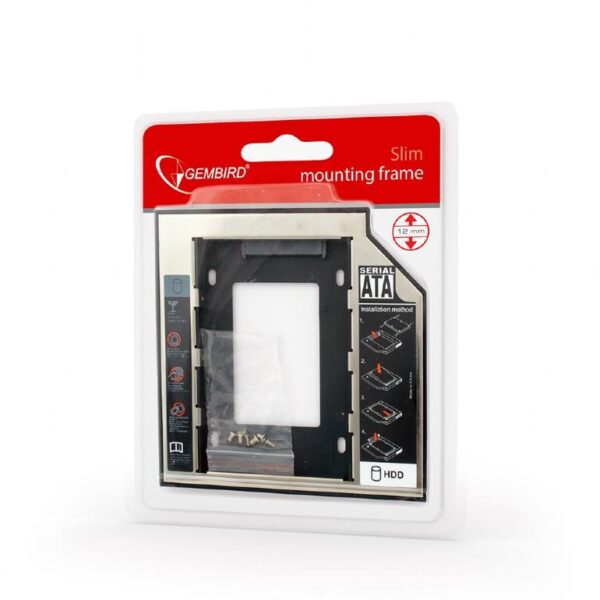 15996 GEMBIRD ΘΗΚΗ-FRAME MF-95-02 ΓΙΑ HDD 2.5" ΓΙΑ ΛΑΠΤΟΠ 12.7mm DRIVE