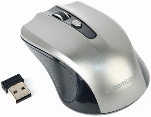 GEMBIRD ΑΣΥΡΜΑΤΟ ΠΟΝΤΙΚΙ, MUSW-4B-04-BG , ΑΣΗΜΙ/ΜΑΥΡΟ