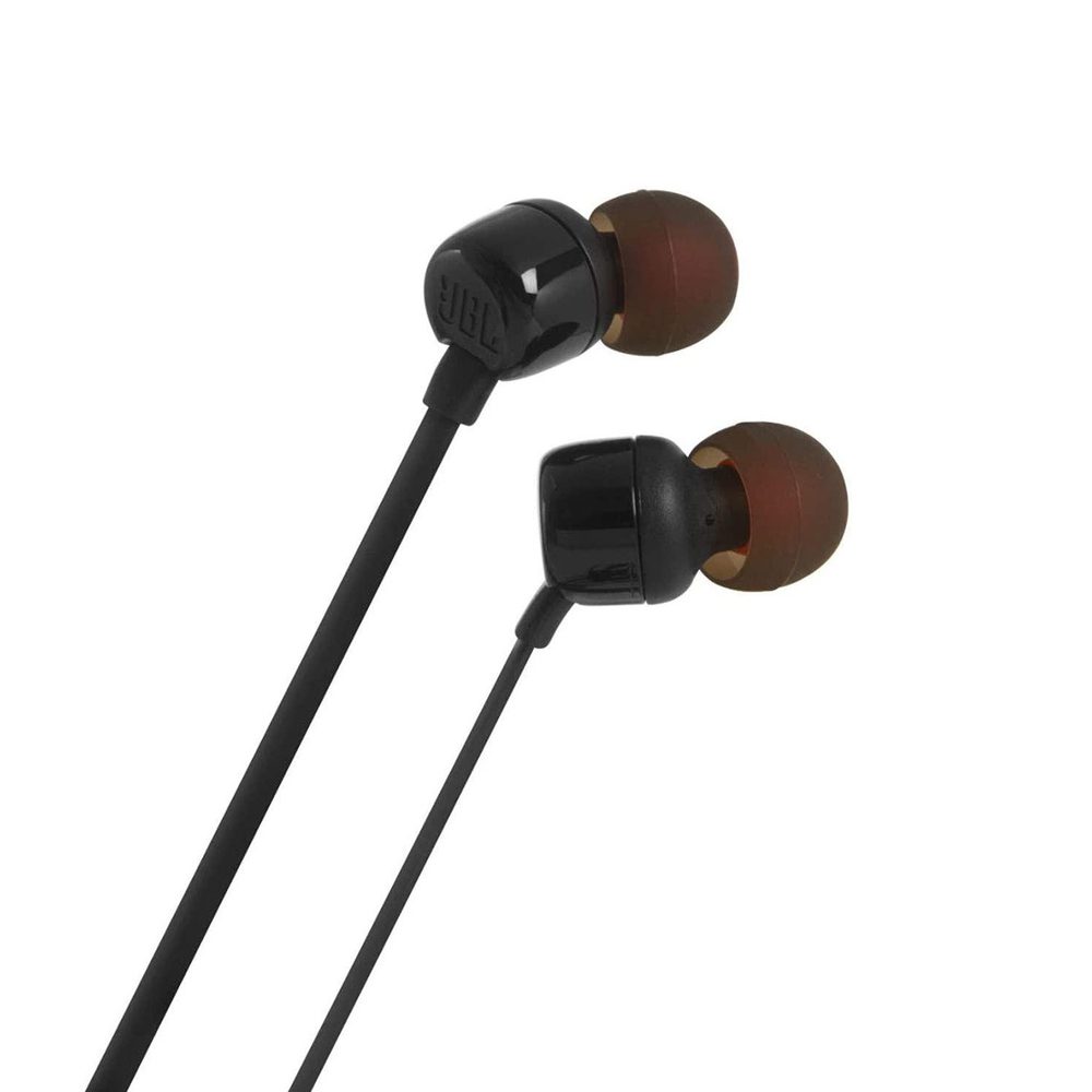 JBL Tune 160 in-ear headphones, 3.5mm mini jack with remote control - blackeng