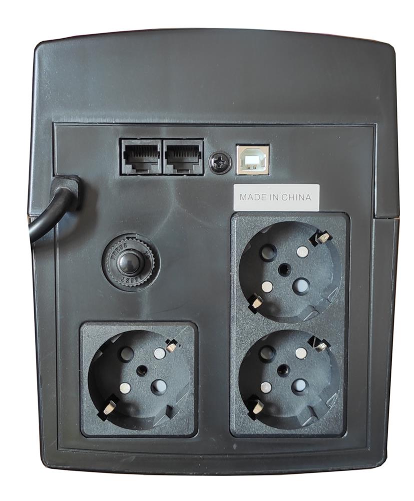 16452 NG UPS 1500VA/900W ΜΕ AVR, LINE INTERACTIVE, USB, 3 SCHUKO, 2 x 12V8A, ΟΘΟΝΗ