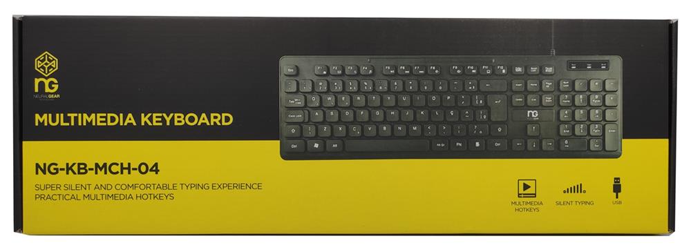 16465 NG ΠΛΗΚΤΡΟΛΟΓΙΟ NG-KB-MCH-04 GR USB BLACK