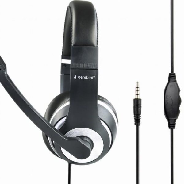 GEMBIRD HEADSET ΜΑΥΡΟ/ΛΕΥΚΟ MHS-003