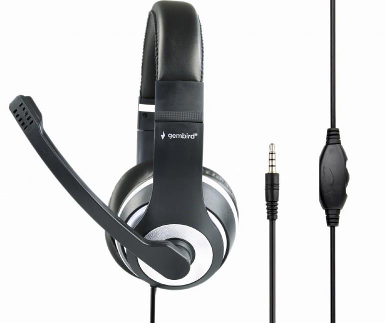 GEMBIRD HEADSET ΜΑΥΡΟ/ΛΕΥΚΟ MHS-003