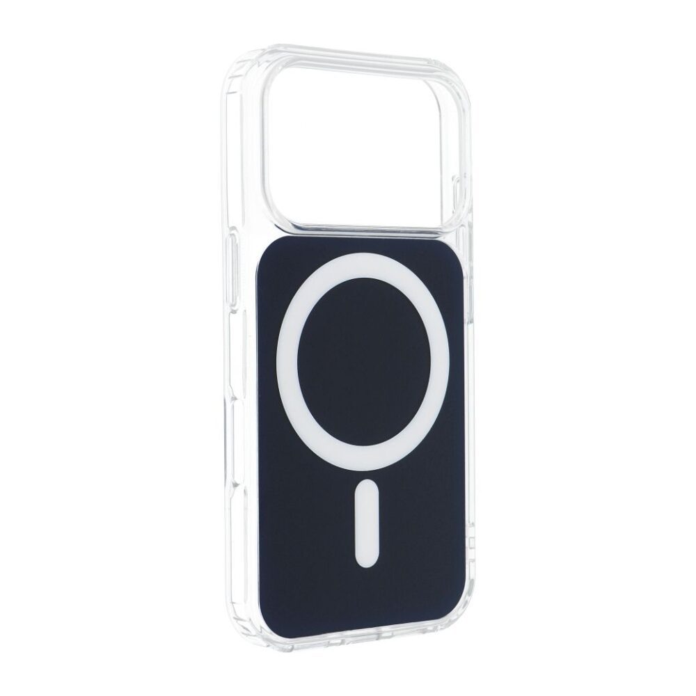 CLEAR FUSION MAG COVER Case compatible with MagSafe for IPHONE 16 Pro Max navy blue