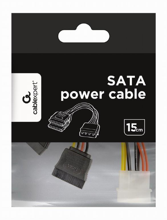 CABLEXPERT ΚΑΛΩΔΙΟ ΤΡΟΦΟΔΟΣΙΑΣ MOLEX TO 2 x SATA