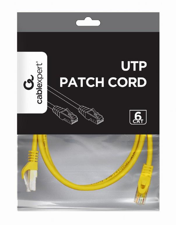 CABLEXPERT ΚΑΛΩΔΙΟ UTP CAT6 2m, YELLOW