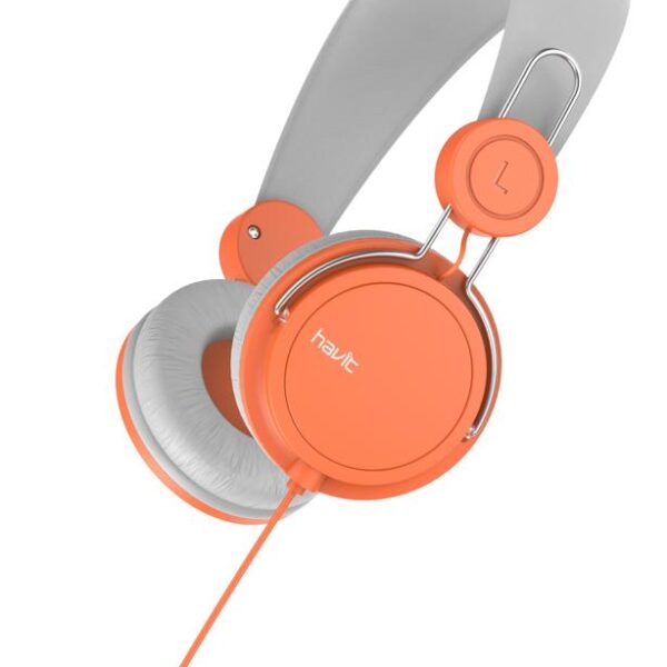 17484 HAVIT ΑΚΟΥΣΤΙΚΑ HV-H2198d, ΔΙΧΡΩΜΑ ΓΚΡΙ/ΠΟΡΤΟΚΑΛΙ