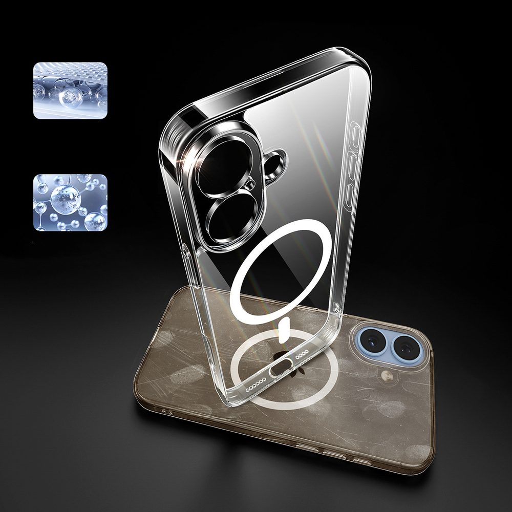 Ugreen Classy Clear Magnetic iPhone 16 Case - Transparenteng