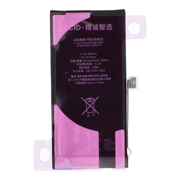 JCID Diagnosable Battery for iPhone 13 Mini 2520 mAh (high capacity)