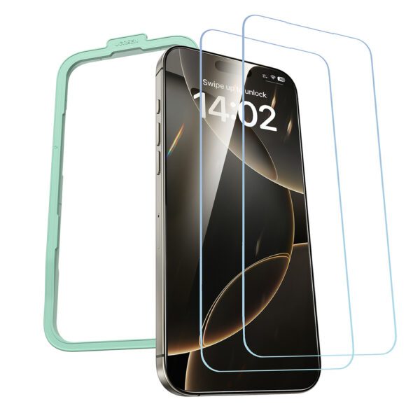 Ugreen SP630 Tempered Glass with Mounting Frame for iPhone 16 Pro Max (2 pcs.)eng