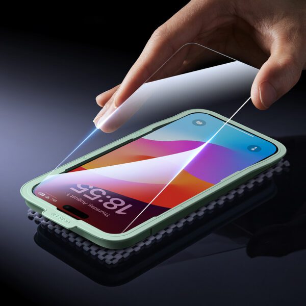 Ugreen SP630 Tempered Glass with Mounting Frame for iPhone 16 Pro Max (2 pcs.)eng