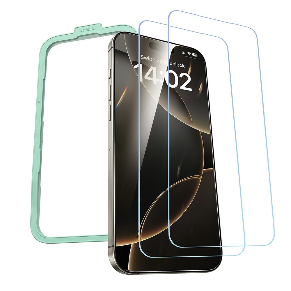 Ugreen SP629 Tempered Glass with Mounting Frame for iPhone 16 Pro (2 pcs.)eng