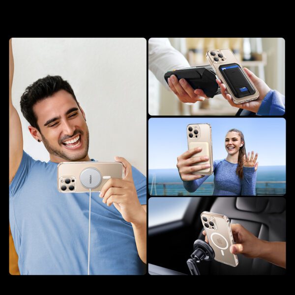 183007_4 Ugreen Classy Clear Magnetic Case with MagSafe for iPhone 16 Pro - Cleareng