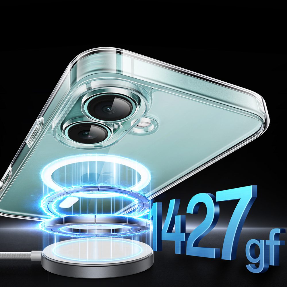 Ugreen Classy Clear Magnetic Case with MagSafe for iPhone 16 Plus - Cleareng