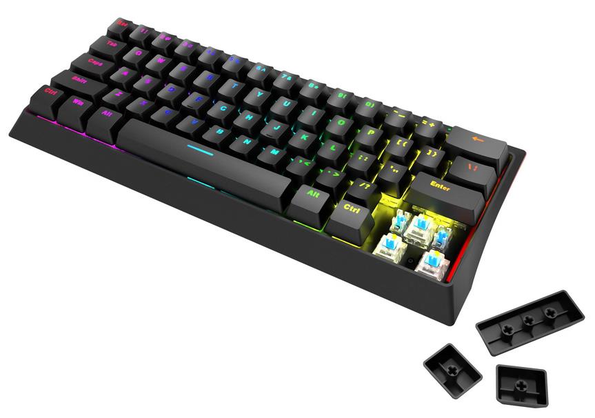 MARVO KG962 GAMING RGB ΜΗΧΑΝΙΚΟ ΠΛΗΚΤΡΟΛΟΓΙΟ, ΜΑΥΡΟ