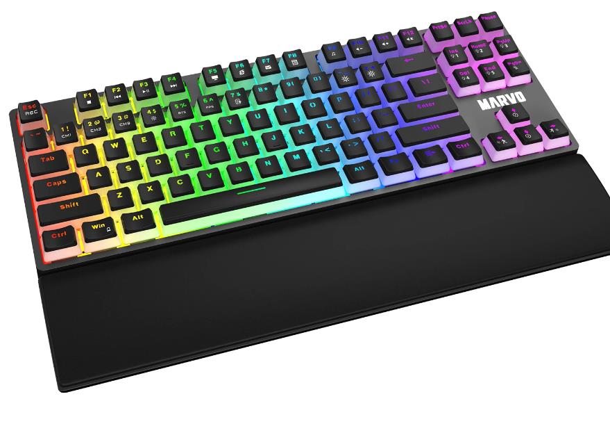 18387 MARVO KG946 GAMING RGB ΜΗΧΑΝΙΚΟ ΠΛΗΚΤΡΟΛΟΓΙΟ, ΚΟΚΚΙΝΟΙ ΔΙΑΚΟΠΤΕΣ