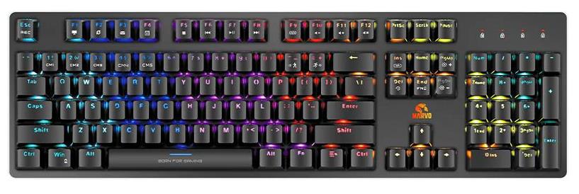 MARVO KG945 GAMING RGB ΜΗΧΑΝΙΚΟ ΟΠΤΙΚΟ ΠΛΗΚΤΡΟΛΟΓΙΟ, ΑΛΟΥΜΙΝΙΟΥ