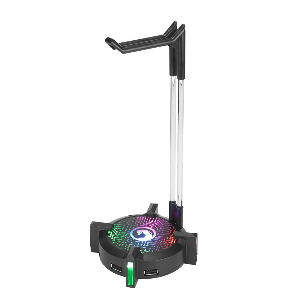 18467 MARVO HZ-04 ΒΑΣΗ ΣΤΗΡΙΞΗΣ ΑΚΟΥΣΤΙΚΩΝ ΜΕ RGB ΚΑΙ USB HUB