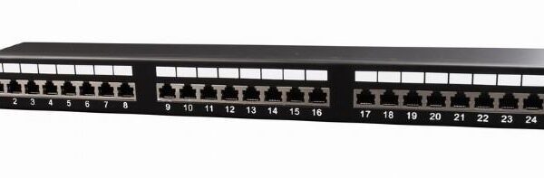 GEMBIRD Patch Panel  Cat.6 24 port shielded patch panel, 19 1U