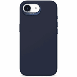 Decoded Silicone Backcover case with MagSafe for iPhone 16e - navy blueeng