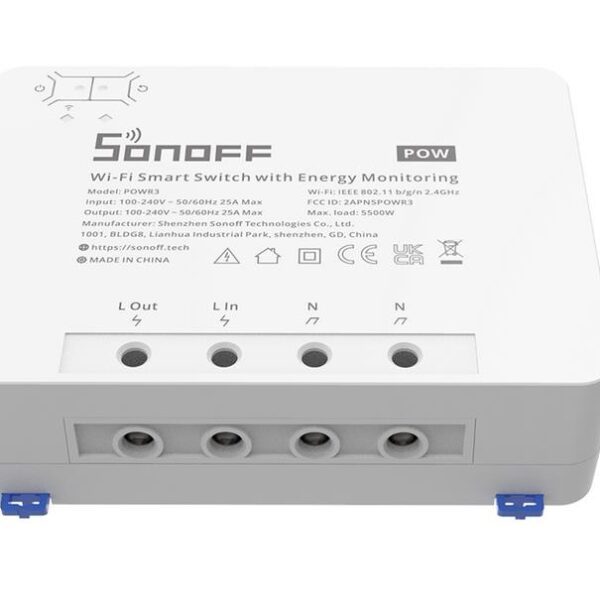 SONOFF SMART ΔΙΑΚΟΠΤΗΣ ΜΕ ΠΑΡΑΚΟΛΟΥΘΗΣΗ ΚΑΤΑΝΑΛΩΣΗΣ POWR3, 25A