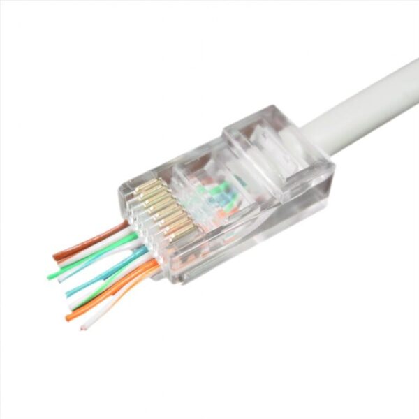 ΑΚΡΟΔΕΚΤΗΣ CABLEXPERT LC-PTU-01/50 RJ45 LAN, UTP CAT5E PASS THROUGH, ΣΑΚΟΥΛΑΚΙ 50 ΤΕΜΑΧΙΩΝ