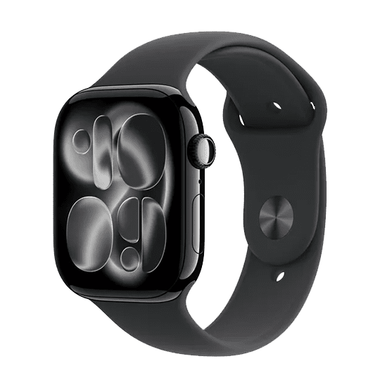 Watch Apple Watch Series 11 (2025) GPS 46mm Jet Black Aluminium Case with Sport Band M/L - Black