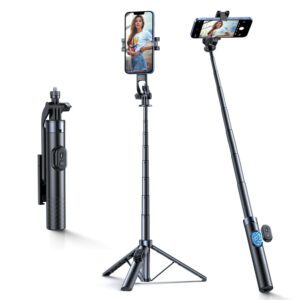 Selfie stick Wozinsky WC1Y70S teleskopowy tripod 1.7m z uchwytem na telefon - czarnypol