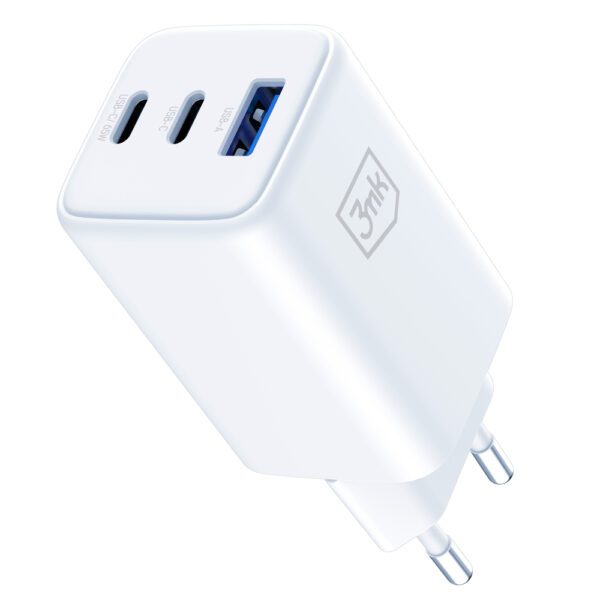198008_5 USB-C USB-A 3mk Hyper GaN PD Charger 65W™ - Whiteeng