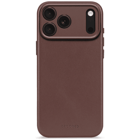 Decoded Leather Backcover case with MagSafe for iPhone 17 Pro Max - browneng