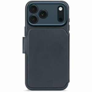 Decoded Leather Detachable Wallet case with MagSafe for iPhone 17 Pro Max - navy blueeng