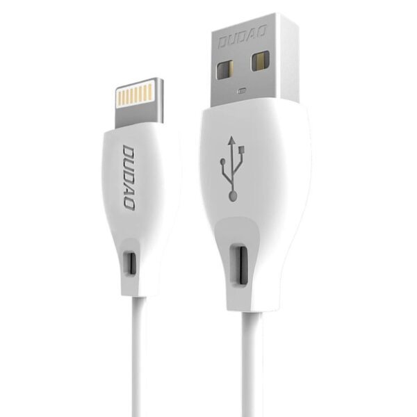 Dudao USB / Lightning cable 2.4A 1m white (L4L 1m white)eng