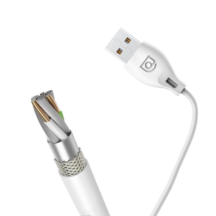 Dudao USB Type C 2.1A 1m white cable (L4T 1m white)eng