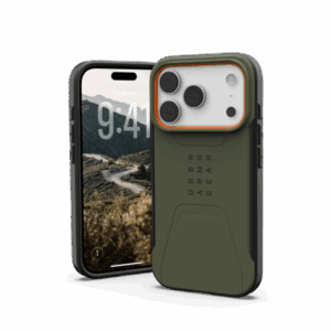 UAG Civilian MagSafe case for iPhone 17 Pro - olive and orangeeng