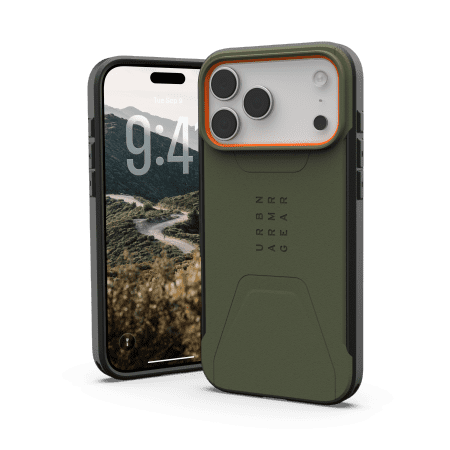 UAG Civilian MagSafe Case for iPhone 17 Pro Max - Olive Orangeeng