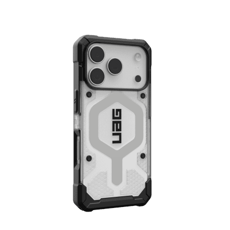 UAG Pathfinder Clear MagSafe Case for iPhone 17 Pro - White and Grayeng
