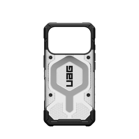 UAG Pathfinder Clear MagSafe Case for iPhone 17 Pro - White and Grayeng