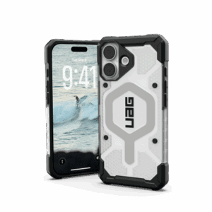 UAG Pathfinder Clear MagSafe Case for iPhone 17 - White and Grayeng