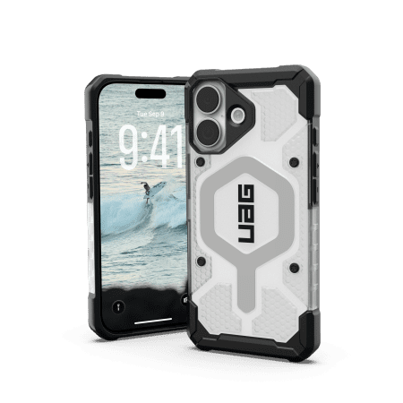 UAG Pathfinder Clear MagSafe Case for iPhone 17 - White and Grayeng