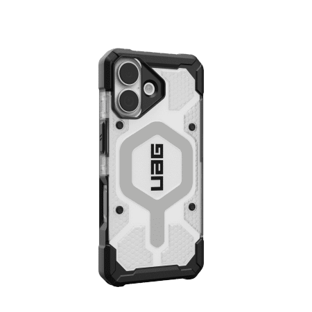 UAG Pathfinder Clear MagSafe Case for iPhone 17 - White and Grayeng
