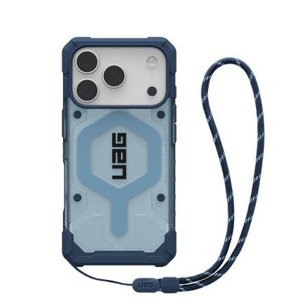 UAG Pathfinder Clear MagSafe Bundle Case with Lanyard for iPhone 17 Pro - Blueeng