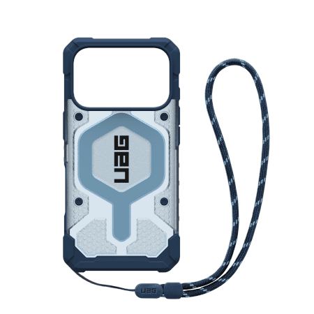 UAG Pathfinder Clear MagSafe Bundle Case with Lanyard for iPhone 17 Pro - Blueeng