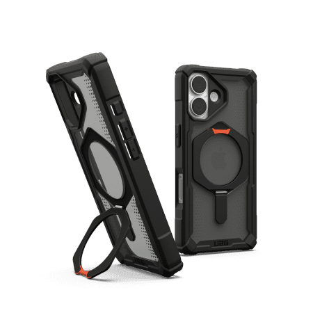 UAG Plasma XTE MagSafe case for iPhone 17 - black and orangeeng