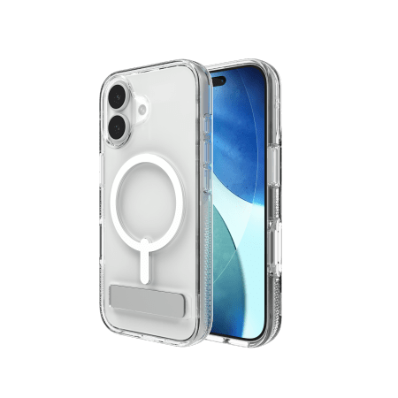 ZAGG Crystal Palace Snap KS MagSafe Case with Stand for iPhone 17 - Cleareng