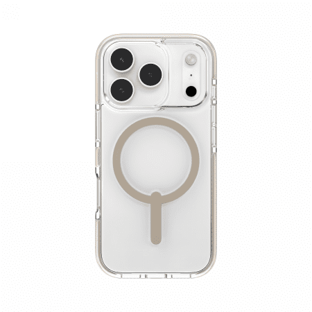ZAGG Santa Cruz Snap MagSafe Case for iPhone 17 Pro - Clear Titaniumeng