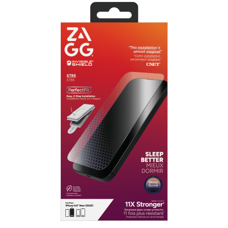 ZAGG Invisibleshield Glass XTR5 Graphene Screen Protector with Blue Light Filter for iPhone Aireng