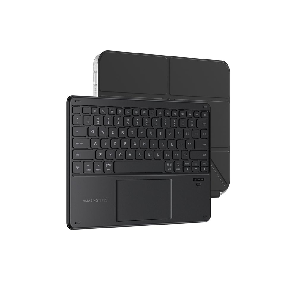AmazingThing Minimal Case Keylite Combo Keyboard Case for iPad 11" 2025 - Blackeng