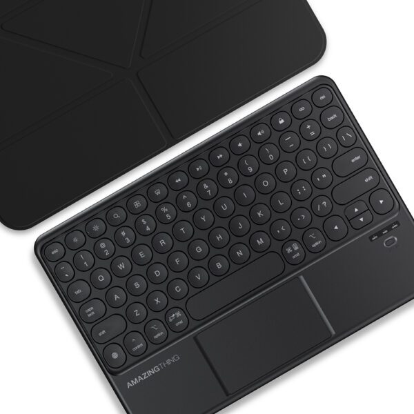 AmazingThing Minimal Case Keylite Combo Keyboard Case for iPad 11" 2025 - Blackeng